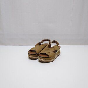 Naturalizer Baya Platform Sandal Slingback Size 6M Criss-Cross Straps Adjustable